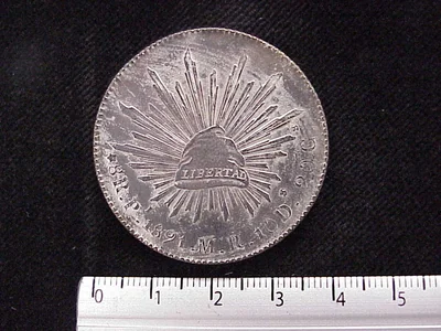 8 Reales Resplandor San Luis Potosí 1891