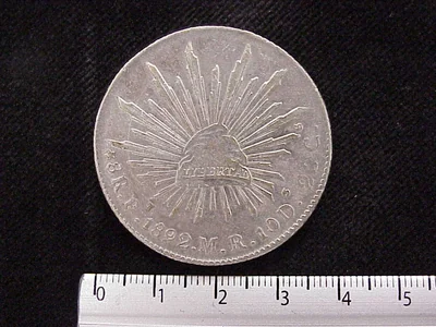8 Reales Resplandor San Luis Potosí 1892