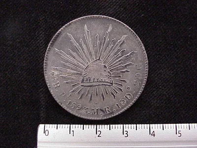 8 Reales Resplandor San Luis Potosí 1893