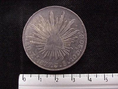 8 Reales Resplandor Zacatecas 1877