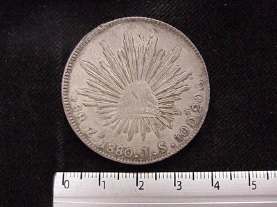 8 Reales Resplandor Zacatecas 1880