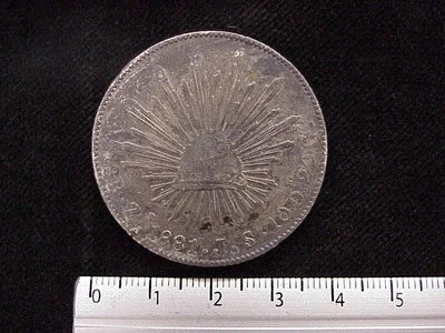 8 Reales Resplandor Zacatecas 1881
