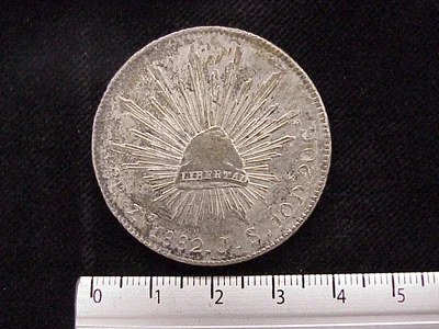 8 Reales Resplandor Zacatecas 1882