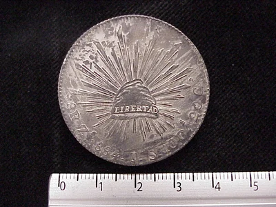 8 Reales Resplandor Zacatecas 1884