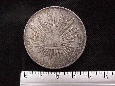 8 Reales Resplandor Zacatecas 1885