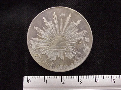 8 Reales Resplandor Zacatecas 1888