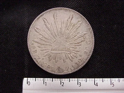 8 Reales Resplandor Zacatecas 1891