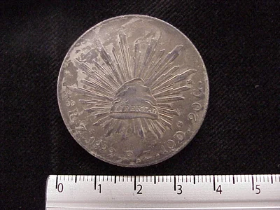 8 Reales Resplandor Zacatecas 1895