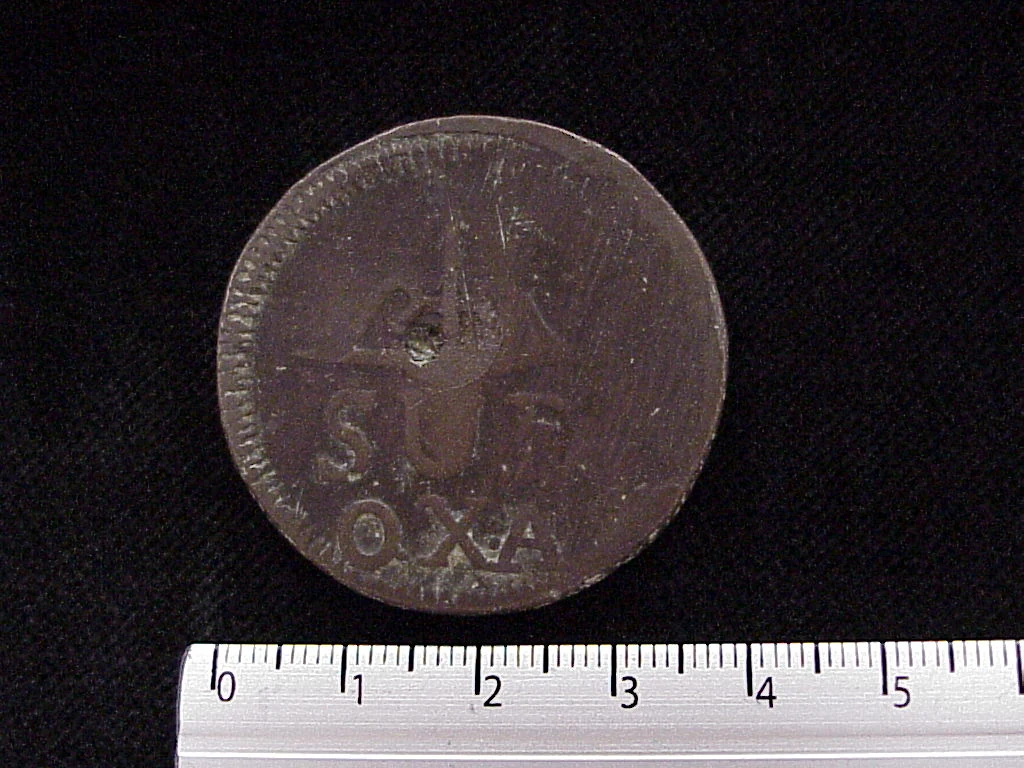 8 Reales SUD OXA Oaxaca 1814 (reverso ejemplar 3594)