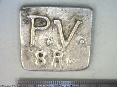 Anverso de moneda 8 Reales, plata 0.900
