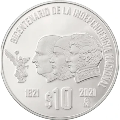Onza Plata Bicentenario de la Independencia Nacional