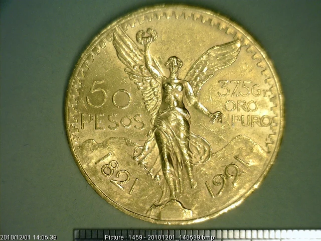 Centenario 50 Pesos Oro 1921 · Reverso