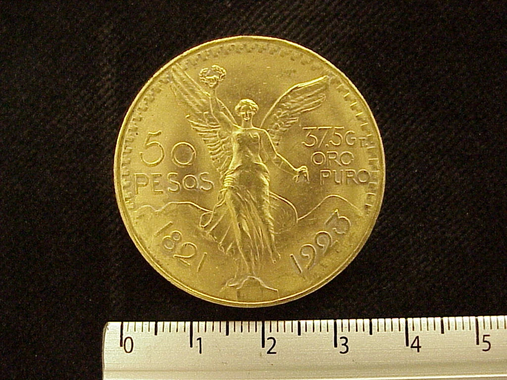 Centenario 50 Pesos Oro 1923 · Reverso