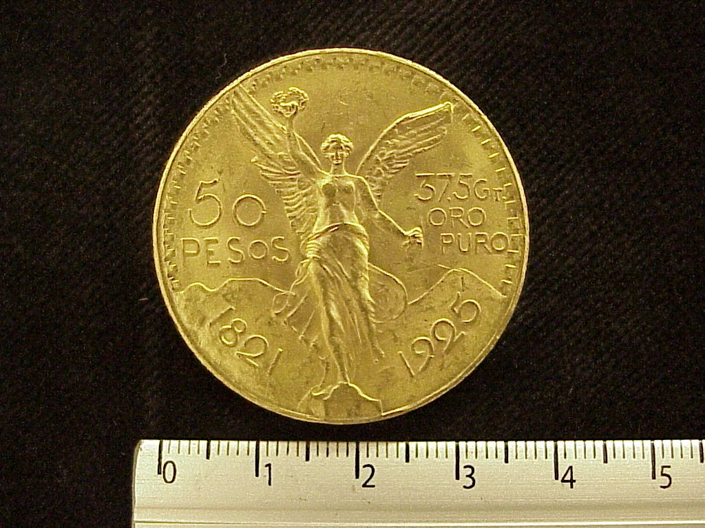 Centenario 50 Pesos Oro 1925 · Reverso
