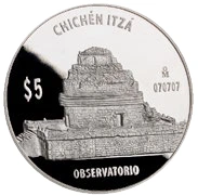 Chichén Itzá - Casa de las Monjas (1 oz plata)