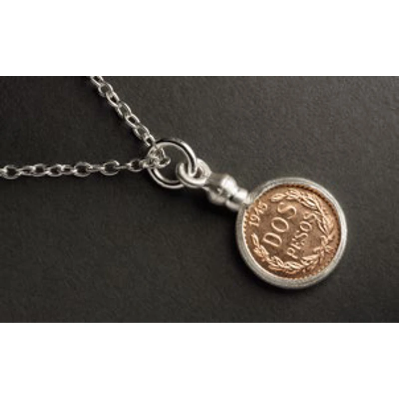 Imagen de moneda Dije Quinto Hidalgo 2 Pesos Oro