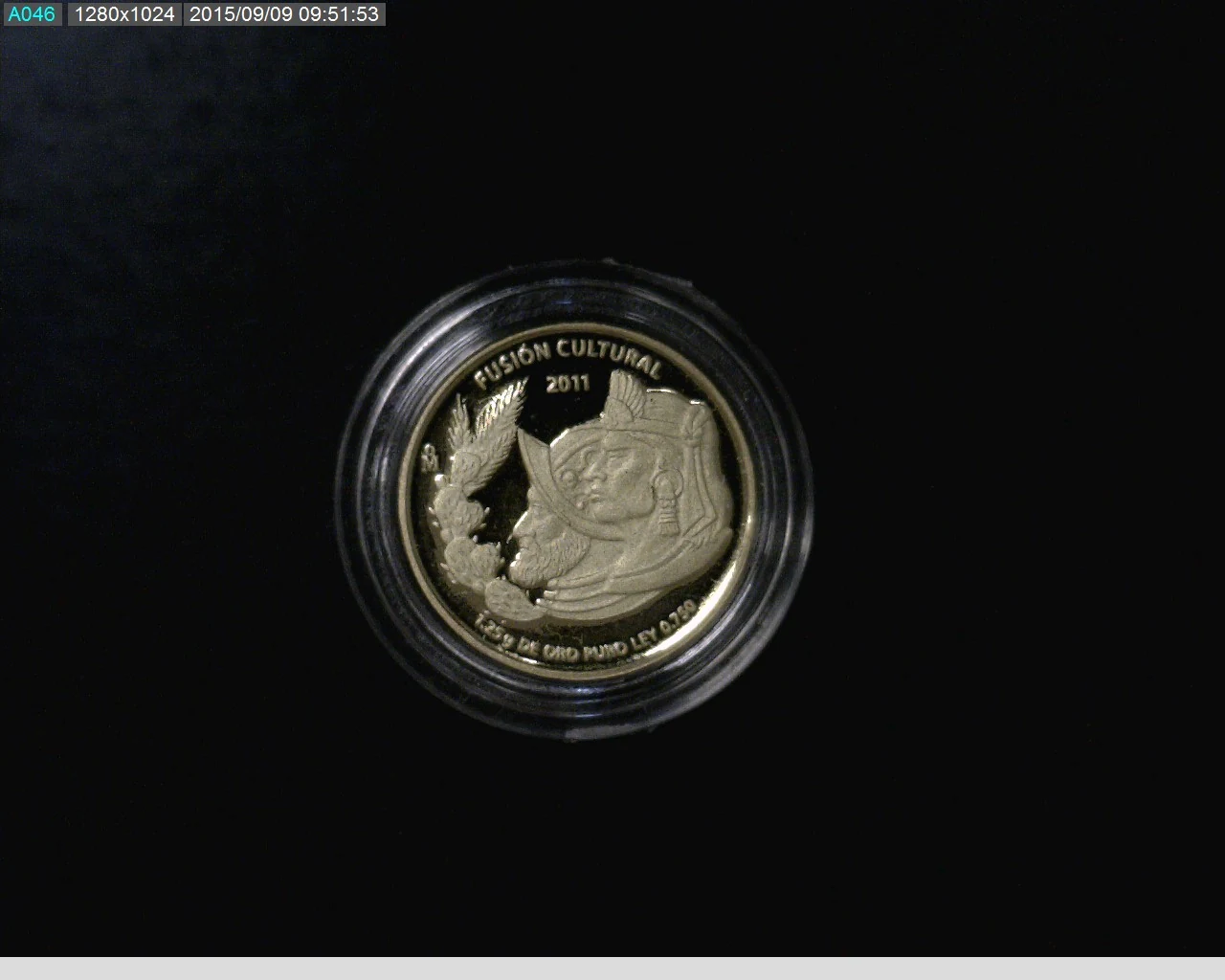 Fusión Cultural, 1.25 g 2011 Proof · Reverso