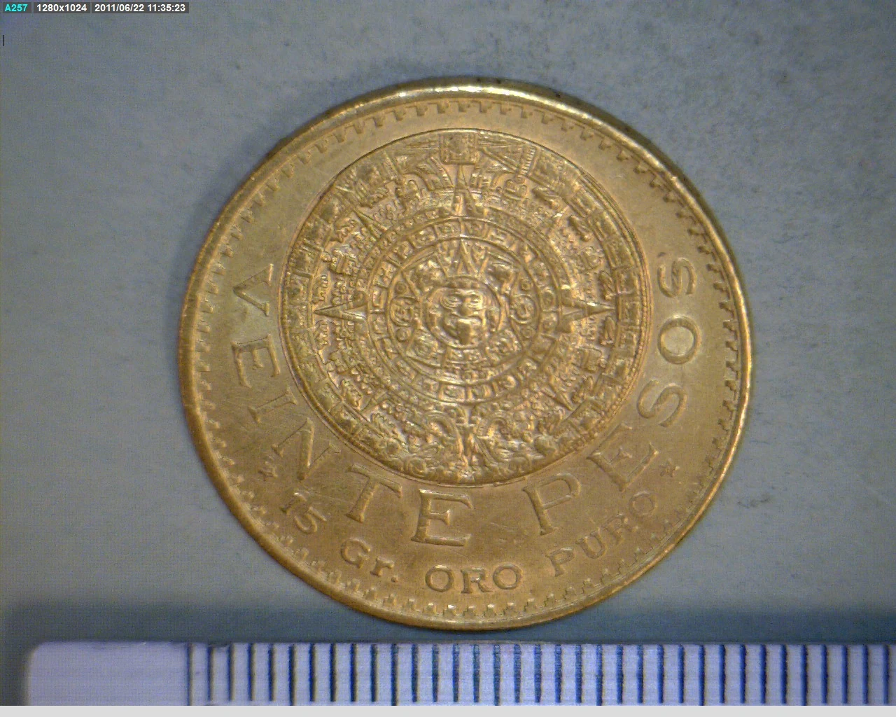 Hidalgo 20 Pesos Oro 1918 · Reverso