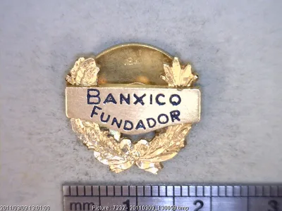 Medalla 18 k, Pedro Correa y Banxico fundador