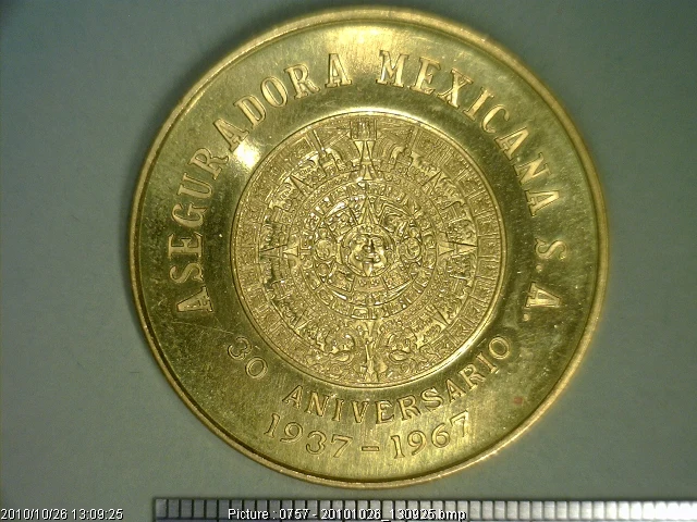 Medalla 30 Aniversario Aseguradora Mexicana (1967) (anverso)