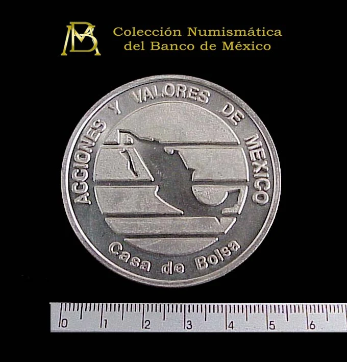 Medalla Acciones y Valores de México. 20 Aniversario (anverso)