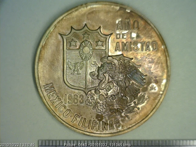 Medalla Año de la Amistad México-Filipinas (1963) (anverso)