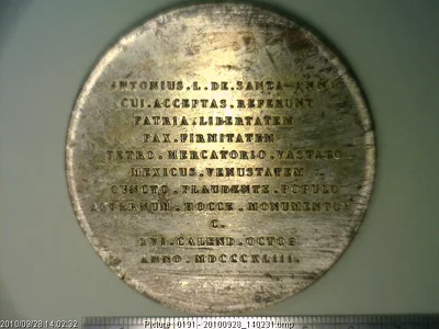 Medalla Antonio López de Santa Anna (1843)