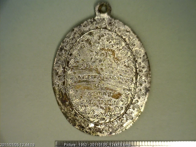 Medalla Ayuntamiento de Aguascalientes (1857) (anverso)