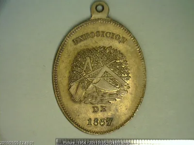 Medalla Ayuntamiento de Aguascalientes (1867)