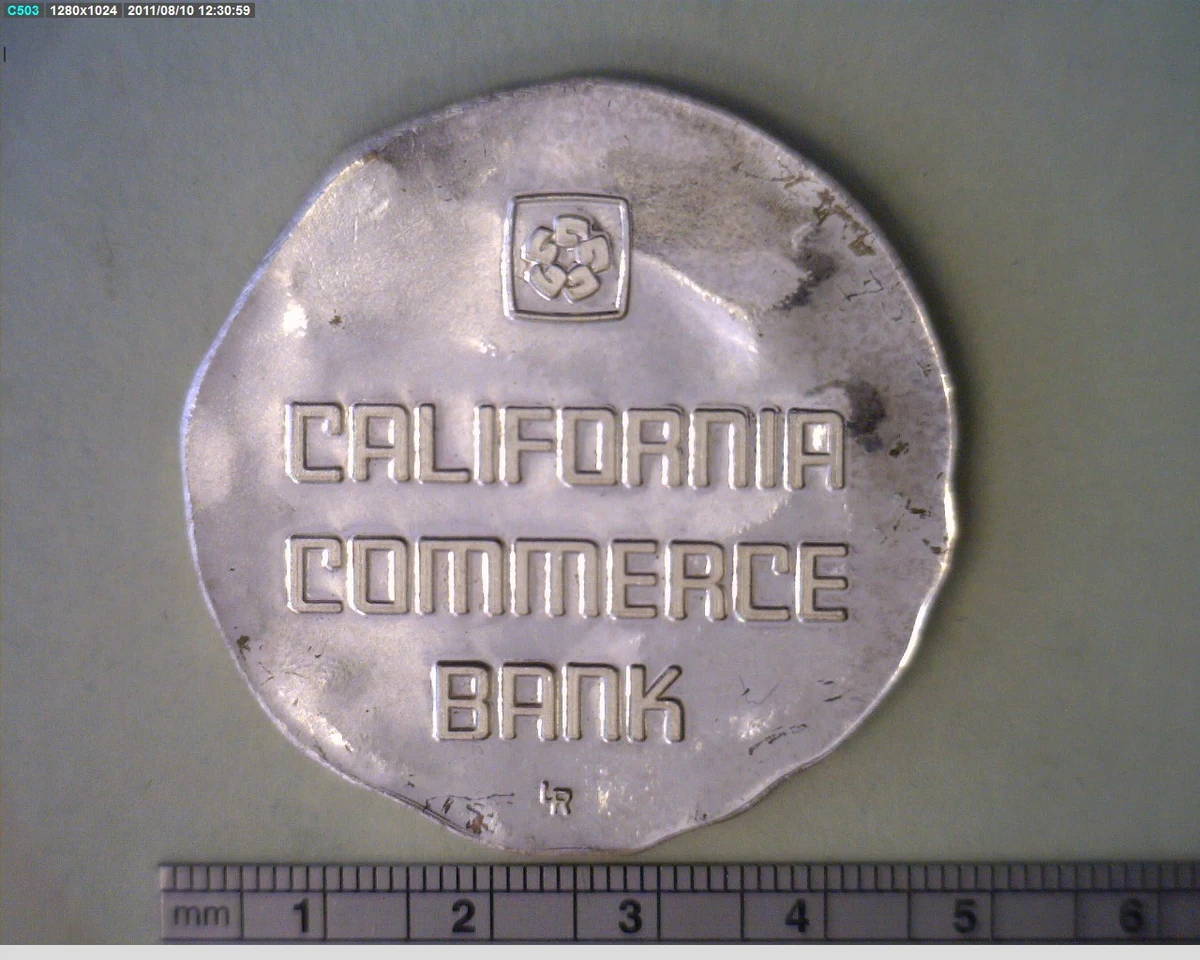 Medalla Banamex - California Commerce Bank (1982) (anverso)