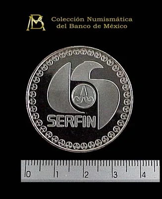 Medalla Banca Serfin. 125 Aniversario (1989)