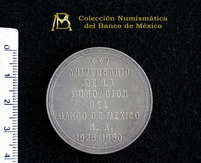 Medalla Banco de México. 25 Aniversario (1950)