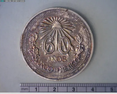 Medalla Banco de México. 60 Aniversario (1985)