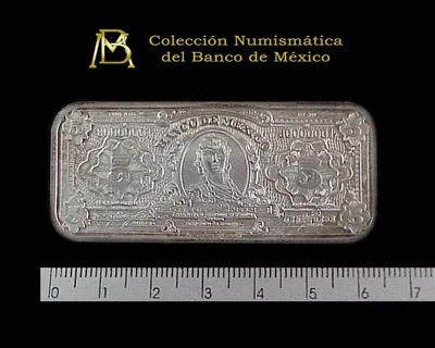Medalla Banco de México. Billete 5 pesos (1936)