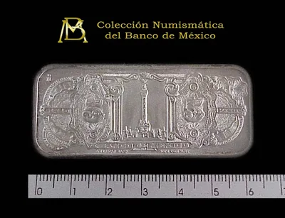 Medalla Banco de México. Billete 5 pesos (1936)