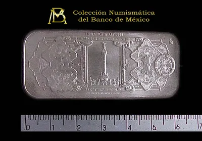 Medalla Banco de México. Billete de 1 peso