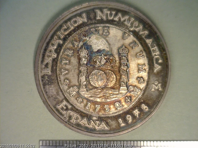 Medalla Banco de México. Exposición Numismática. España (1978) (anverso)