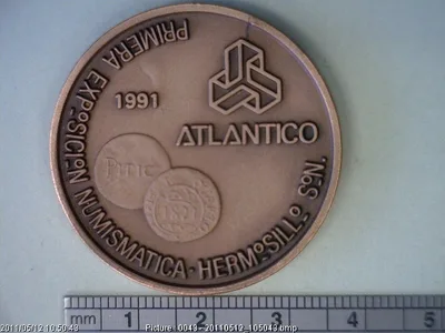 Medalla Banco del Atlántico. Exposición numismática (1991)