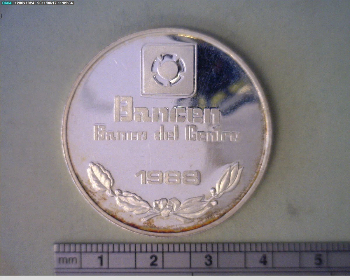 Medalla Banco del Centro (1988) (anverso)