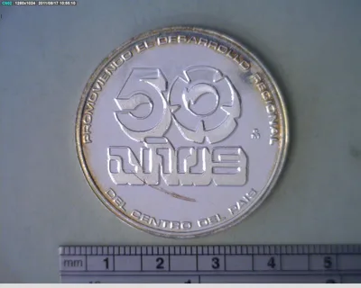 Medalla Banco del Centro. 50 Aniversario (1985)