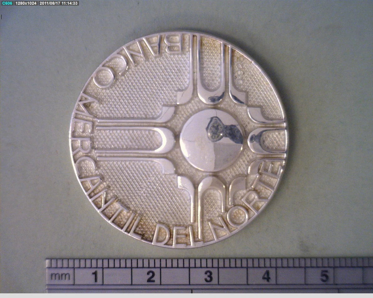 Medalla Banorte. 1 Año (1986) (anverso)