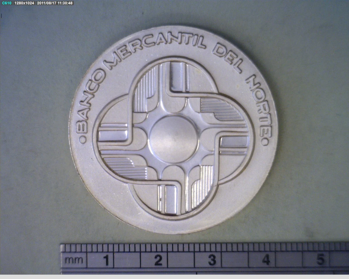 Medalla Banorte. 2 Año (1987) (anverso)