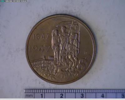 Medalla Batalla de Chapultepec. 100 Aniversario (1947)