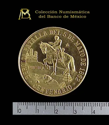 Medalla Batalla de Puebla. 100 Aniversario (1962)