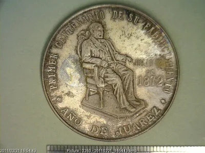 Medalla Benito Juárez. Centenario luctuoso (1972)