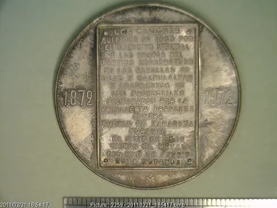 Medalla Benito Juárez. Centenario luctuoso (1972)