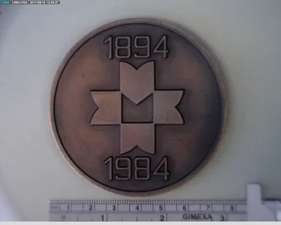 Medalla Bolsa Mexicana de Valores. 90 Aniversario (1984)