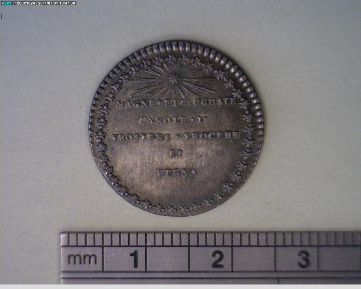 Medalla Campeche (1790) (anverso)