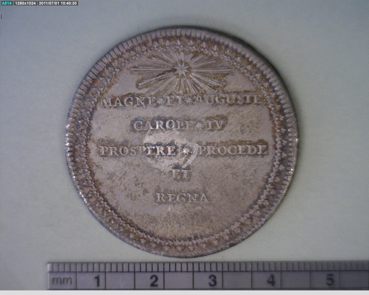 Medalla Campeche. Juan Pedro Iturralde (1790) (anverso)