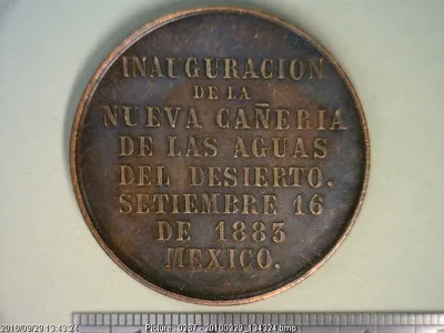 Medalla [Cañería de las aguas del Desierto] (1883)